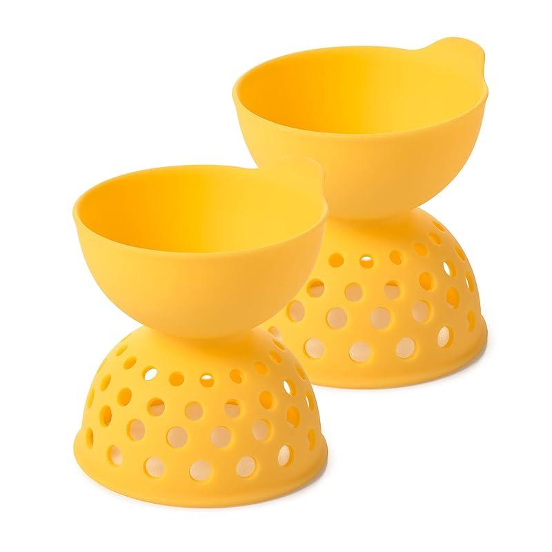 Utensilio OXO para huevos escalfados: práctico pero con fallos menores.